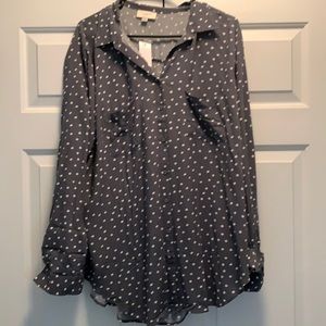 NWT Loft outlet button down